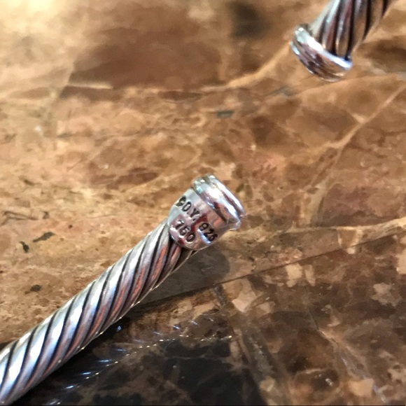 David Yurman 18K Gold Smoky Quartz Cable Bracelet - Picture 7 of 8